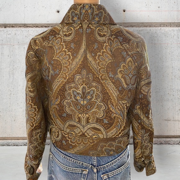 Retro brown paisley jacket - Picture 6 of 6